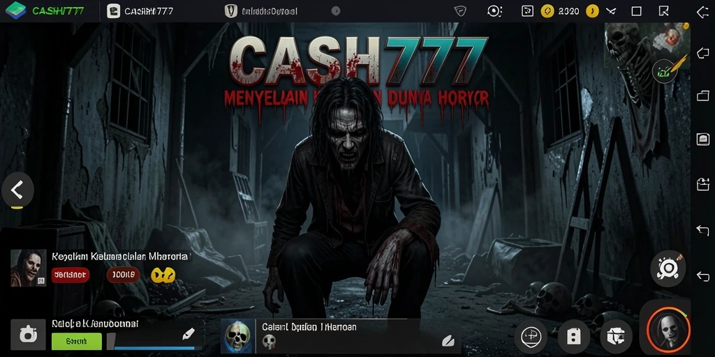 Gameplay CASH777 yang penuh ketegangan dan kegelapan.