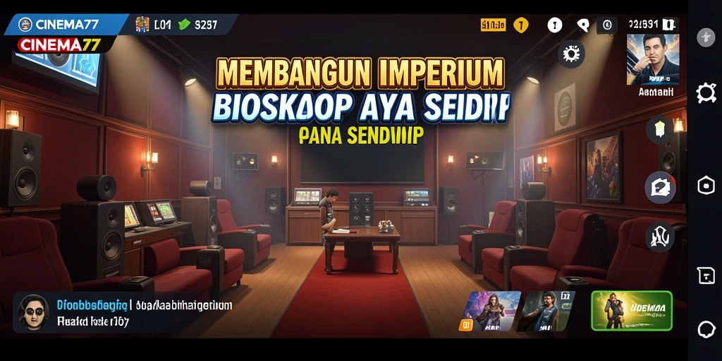 Tampilan gameplay <strong>CINEMA77</strong> yang menarik dan penuh strategi Tycoon.