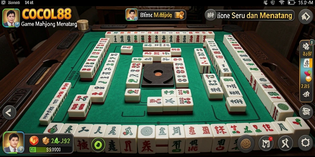 Gameplay Mahjong seru di COCOL88 dengan grafik menakjubkan.
