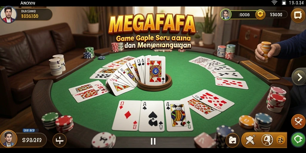 Tampilan menarik saat bermain Gaple di MEGAFAFA.