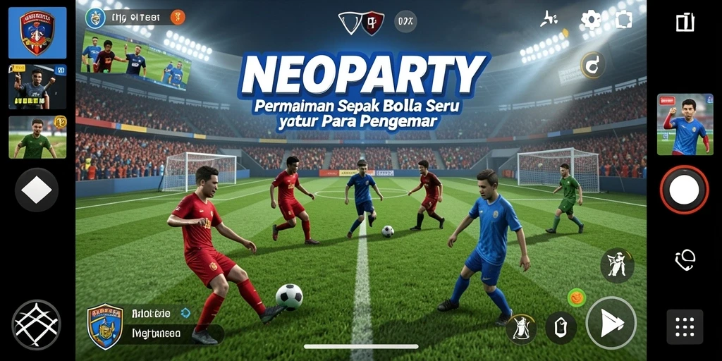 Tampilan gameplay NEOPARTY yang menegangkan dan seru.