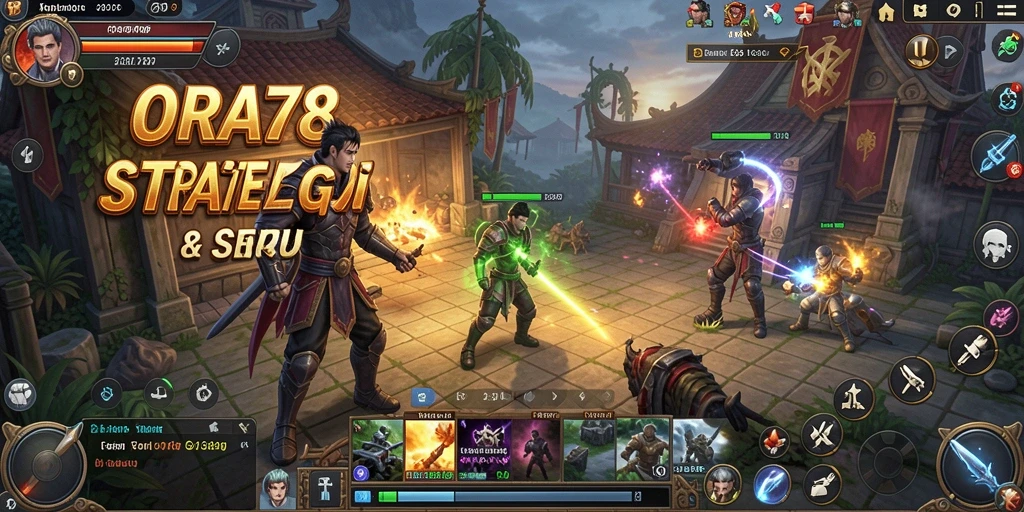 Screenshot gameplay ORA78 yang menampilkan pertempuran strategis.
