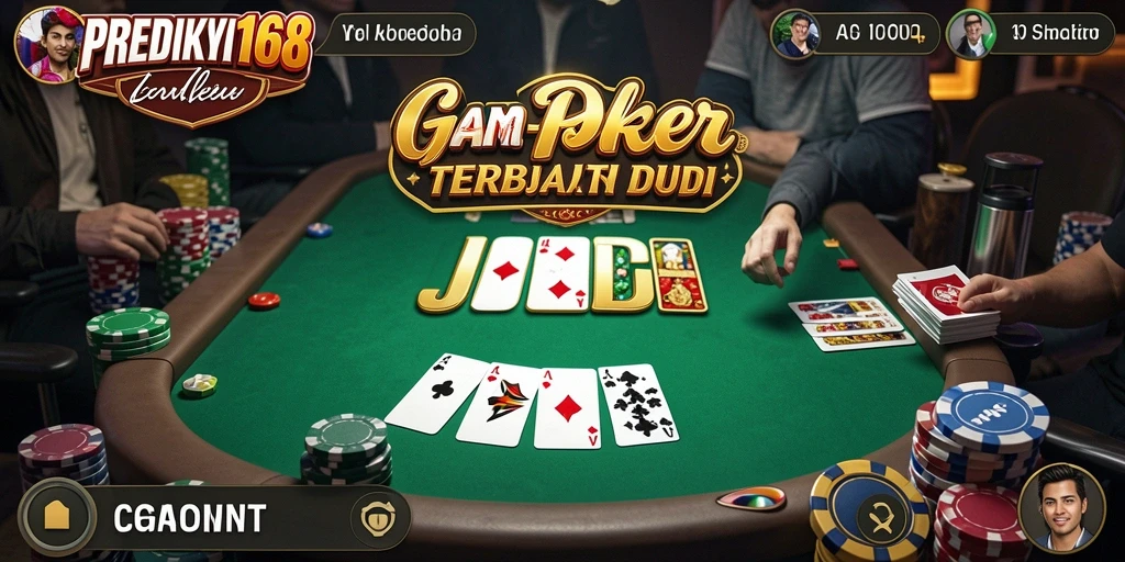 Tampilan permainan poker yang seru di PREDIKSI168.