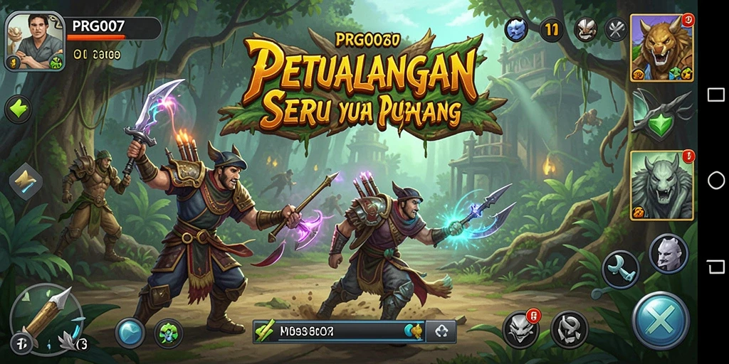 Tampilan menarik dari gameplay petualangan PRG007.
