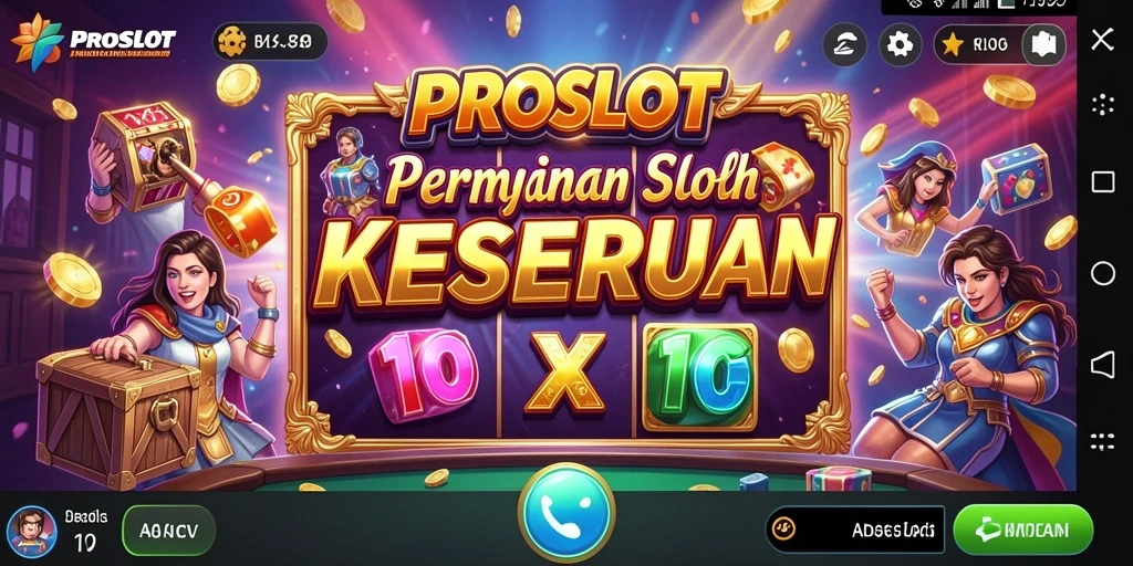 Tampilan gameplay slot PROSLOT dengan berbagai tema menarik.