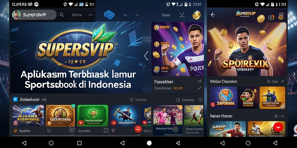 Tampilan menarik dari gameplay aplikasi Sportsbook SUPERSVIP.